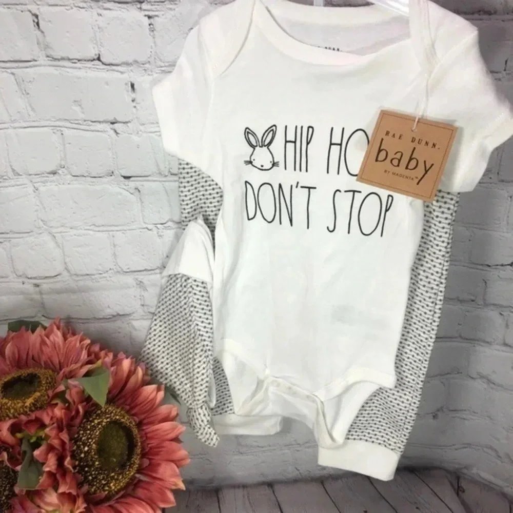 NWT Rae Dunn 3pc set HIP HOP DON’T STOP
